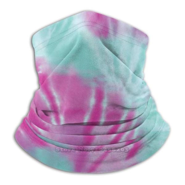 

scarves tie dye watercolor mint and pink scarf bandana headband outdoor climbing warmer face mask boho hippie, Blue;gray