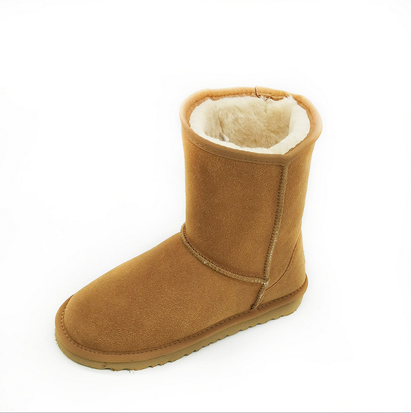

boots 2021 australie winter men shoes ankle leather man australia mini bot bota masculina plus size snow fur black grey