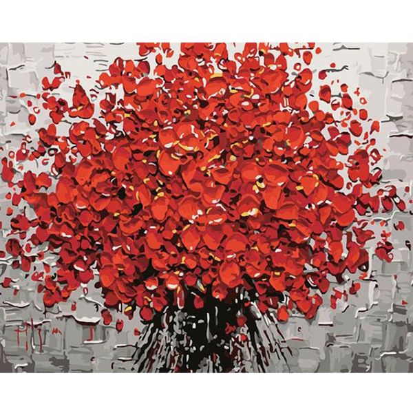 

paintings flower oil painting paint by numbers acrylic drawing on canvas diy home decor