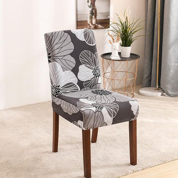 

flower printing removable chair cover big elastic slipcover modern kitchen seat case stretch for banquet covers