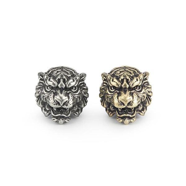 

outdoor gadgets diy paracord bead tiger brass rope beads vintage animal knife