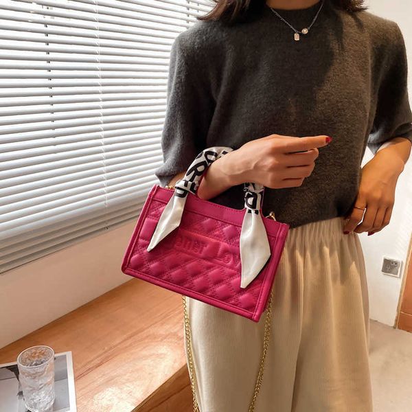 

texture small women's 2021 lingge embroidery portable msenger bag versatile single shoulder bag