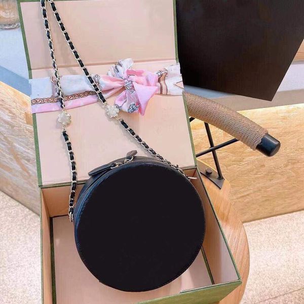 

designer totes mini hand bags chian shoulder bag 2021 new women leather handbags womens small round bag messenger bags purse shoulder bag