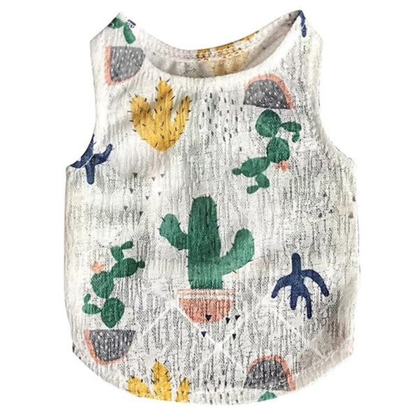 

dog apparel summer cute printed pet cats dogs vest spring costume cooling breathable sleeveless sling polyester
