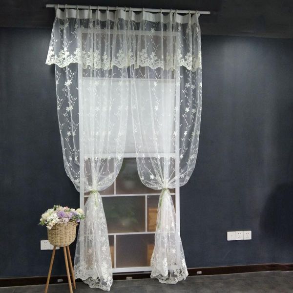 

curtain & drapes double layer sheer curtains for bedroom girls kids lace embroidery valance tier extra height 320cm wedding church window