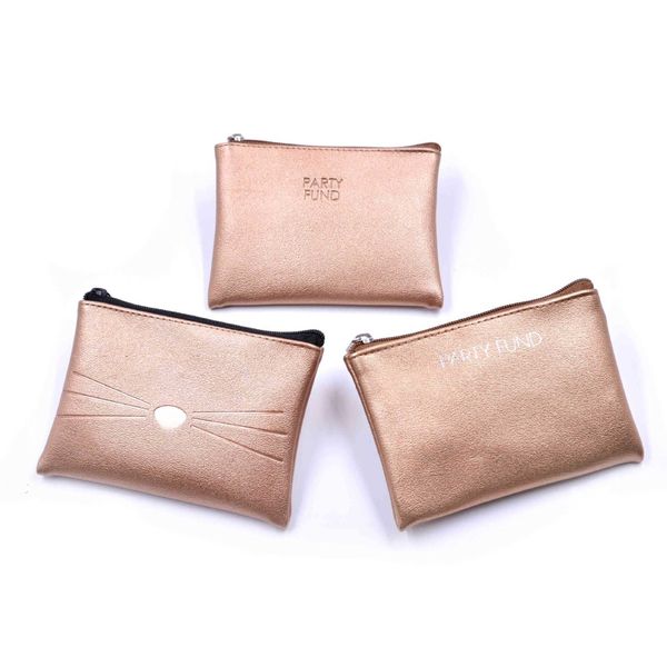 

sifang pu leather certificate bag fashionable girl popular simple student zipper wallet, White