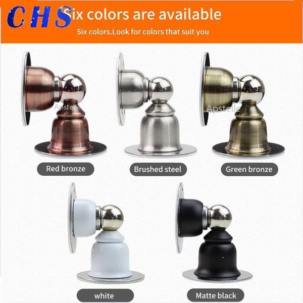

door catches & closers stainless steel magnetic ser sticker hidden holders catch floor wall mounted nail-doorstop