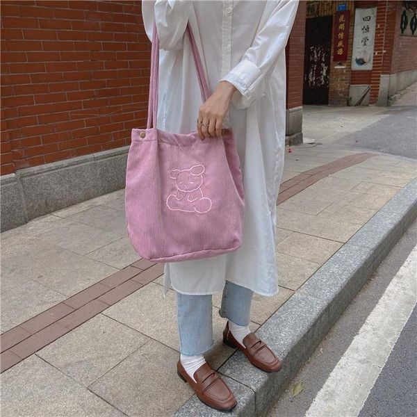 

evening bags 2021 women large capacity canvas eco reusable shopping with shoulder bag girls students casual handbag tote beach
