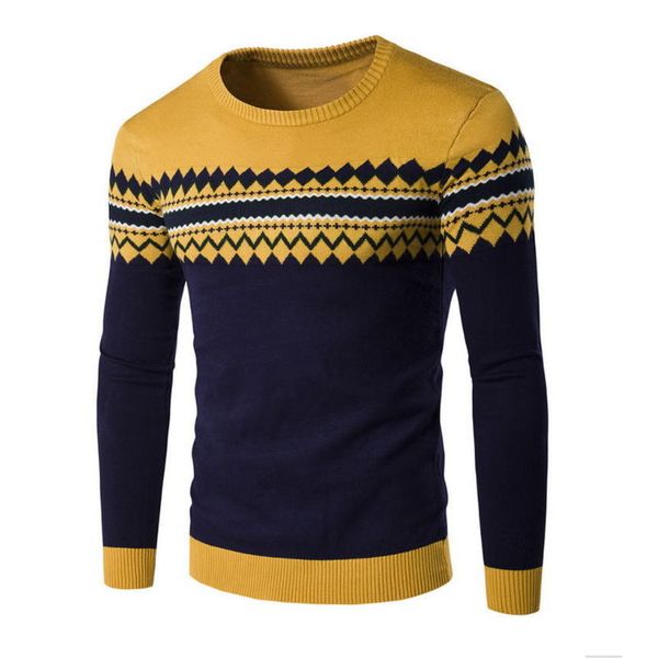 

men's t-neck autumn winter sweater, 2021, White;black