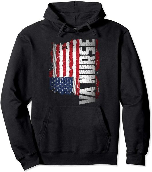 

va nurse veterans affairs nurse pullover hoodie size m-5xl, White;black
