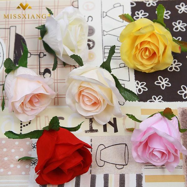 

decorative flowers & wreaths diy home decoration simulation flower 6 color 9cm diameter rose head high wedding