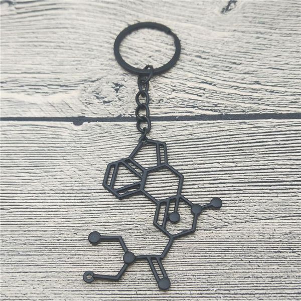 

keychains dopamine dna key chains fashion jewellery car keychain bag keyring for women men, Silver