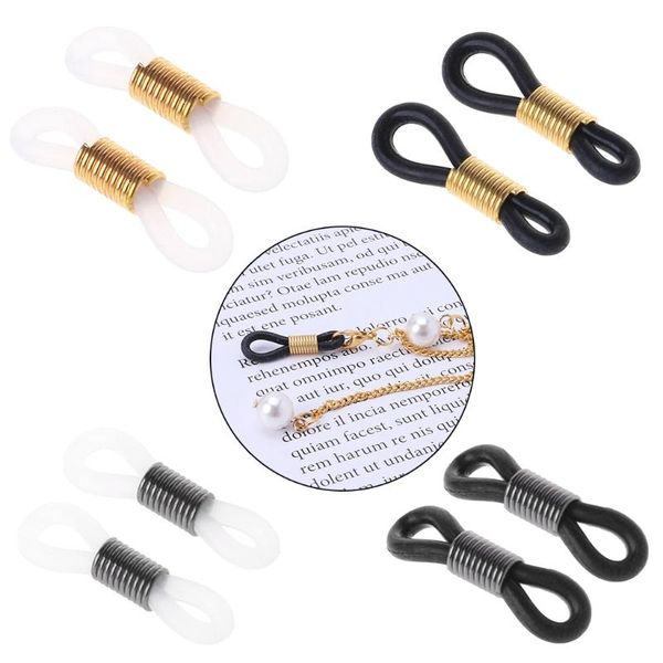 

sunglasses frames glasses chain rubber ring non slip diy connector strap eyelets rope accessories, Silver