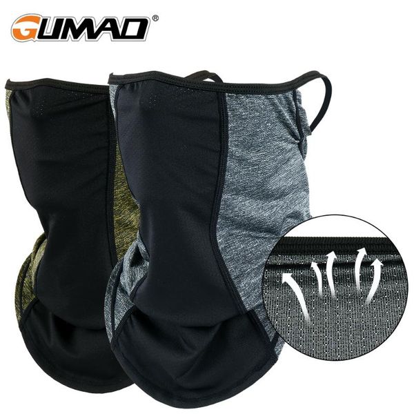 

summer mesh face bandana scarf mask cover neck warmer gaiter bicycle cycling running hiking hunting half tube sun women men caps & masks, Black