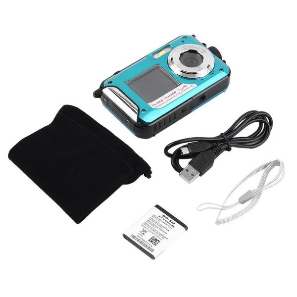 

digital cameras 2.7inch tft camera waterproof 5mp max 1080p double screen zoom camcorder hd268 video fotografica