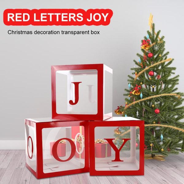 

gift wrap cube transparent boxes creative red joy