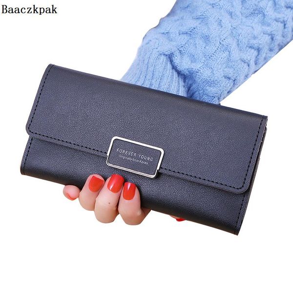 

wallets women fashion wallet pu leather card long buckle clutch multi ladies, Red;black