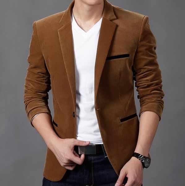 

men's suits & blazers 2021 korean men blazer casual slim fit office suit autumn spring jacket coat formal masculina business, White;black