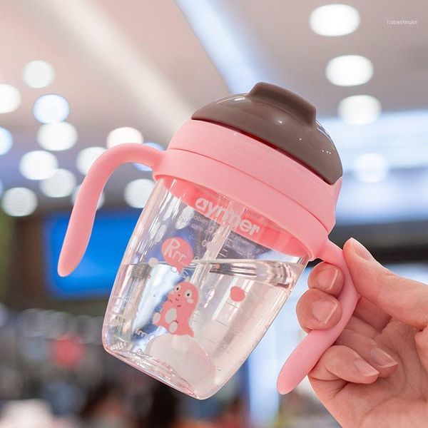 

baby infant pp bpa milk feeding bottle with anti-slip handle & cup cover water wide mouth feeding1