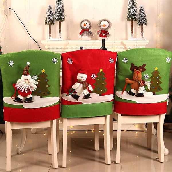 

chair covers christmas cover restaurant decoration year decorative supplies back for home