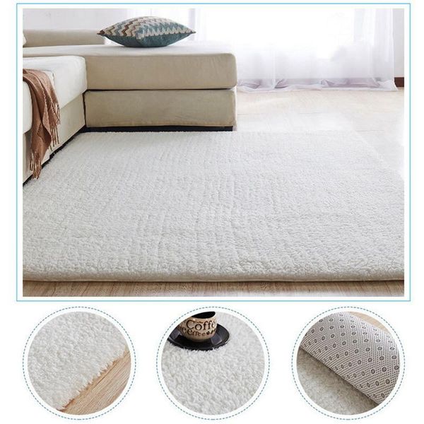 

carpets carpet nordic fluffy rugs for bedroom/living room rectangle large size plush anti-slip soft white pink 7 colors