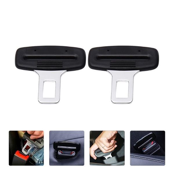 

safety belts & accessories 2pcs car seat belt clip buckle safe auto (black)