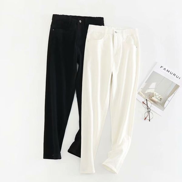 

jeans f7725 women's fashion spring and autumn 2021 high waist slim stretch harem pants for women, Blue