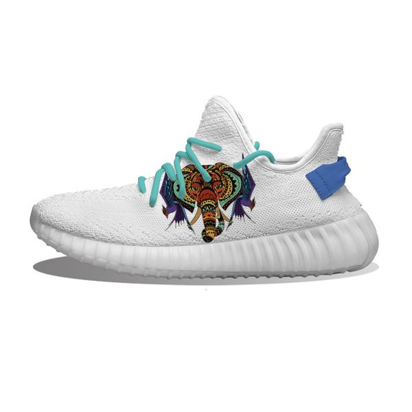 

diy custom colorful mandala elephant running sho mh printed mens womens trainers outdoor sports sneakers