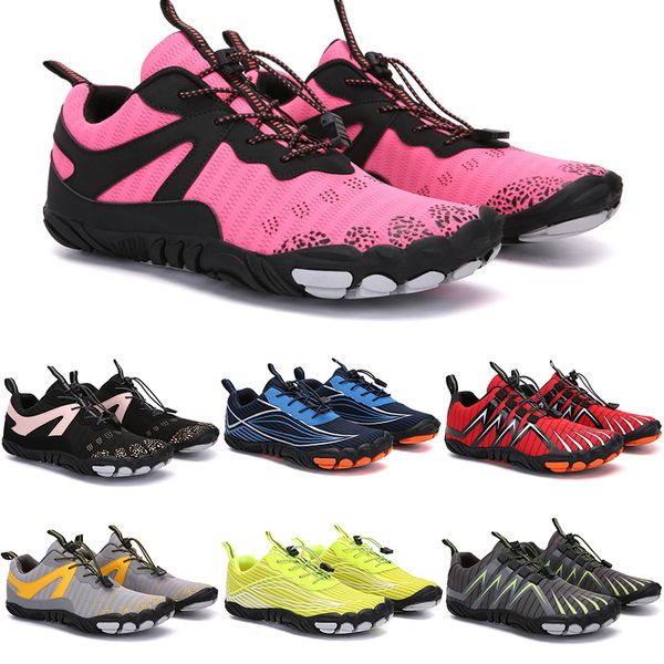 

2021 four seasons five fingers sports shoes mountaineering net extreme simple running, cycling, hiking, green pink black rock climbing 35-45