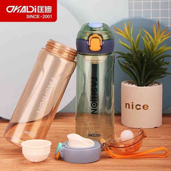 

kuangdi 6029 plastic children's and women's advertising gift rope outdoor water cup