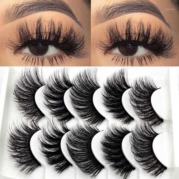

pairs 3d mink makeup tool cross false eyelashes handmade thick long eyelashes1