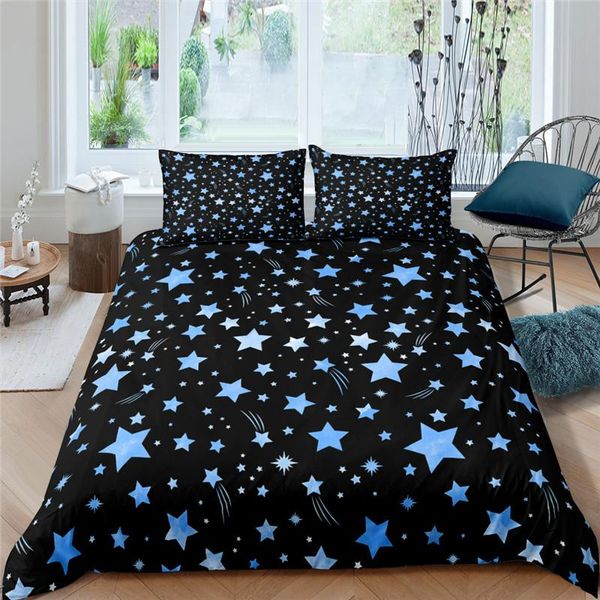 

bedding sets cartoon stars set cute black 3d duvet cover comforter bed linen twin  king single size fashion luxury modern