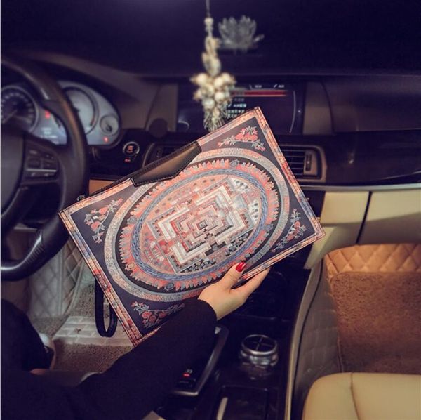 

factory wholesale women handbag outdoor leisure printed shoulder bag street fashion leather business handbags color matching crossbody bags, Black;red