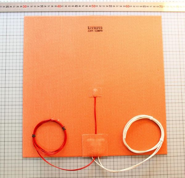 

carpets 400x400mm 1200w w/ ntc 100k thermistor keenovo silicone heater pad for huge mega cube 3d printer heatedbed build plate