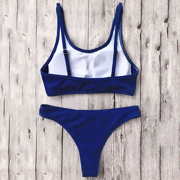 

women's split swimsuit 4-color bikini, White;black
