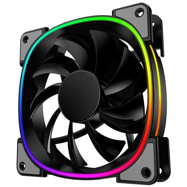 

fans & coolings jonsbo fr-801 luminous fan led streamer color change simple double line light effect case