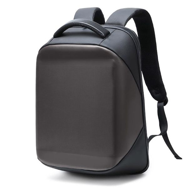 

backpack backpac smart led fashion black customizable lapwith digital pixel screen app unisex
