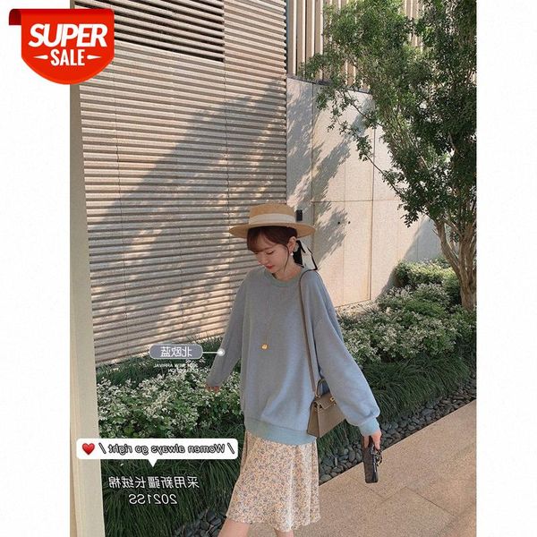 

[rile yoyo big t] xinjiang long-staple cotton day knock thin loose long-sleeved round neck t-shirt tide a consignment sale #939t, White