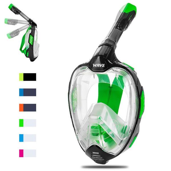 

diving masks underwater full face anti fog mask glasses myopia lenses snorkeling breathing tube swimming training safe goggles