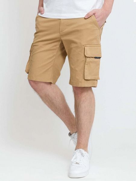 

men drawstring waist flap pocket cargo shorts f0tb#, Black