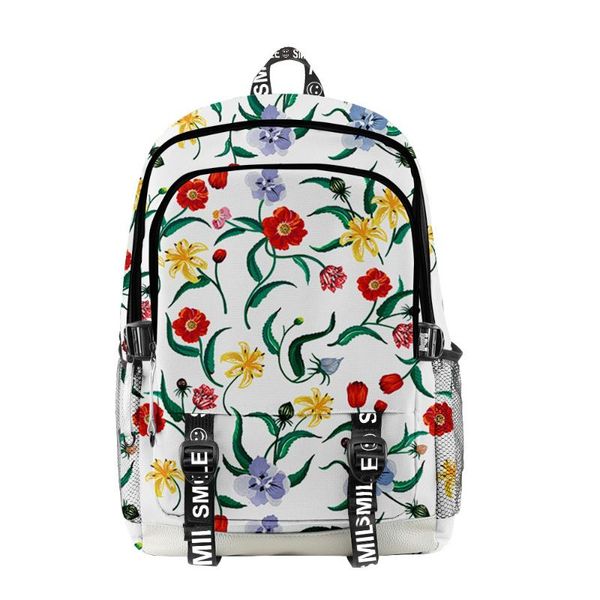 

backpack 3d printed flowers women men oxford waterproof lapchildren boys girls students schoolbag