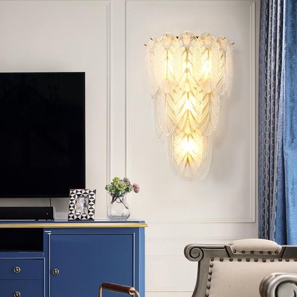 

wall lamp jmzm modern feather crystal aisle corridor nordic apartment living room children's light fixtures