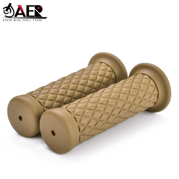 

handlebars universal vintage 7/8" 22mm cnc motorcycle handlebar grip motorbike grips cafe racer rubber hand