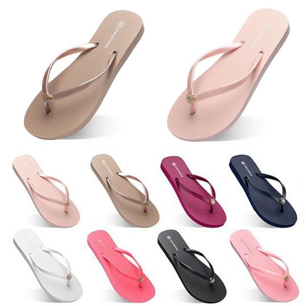 

flip shoes flops beach slippers dc womens green yellow orange navy bule white pink brown summer sandals 35-38, Black