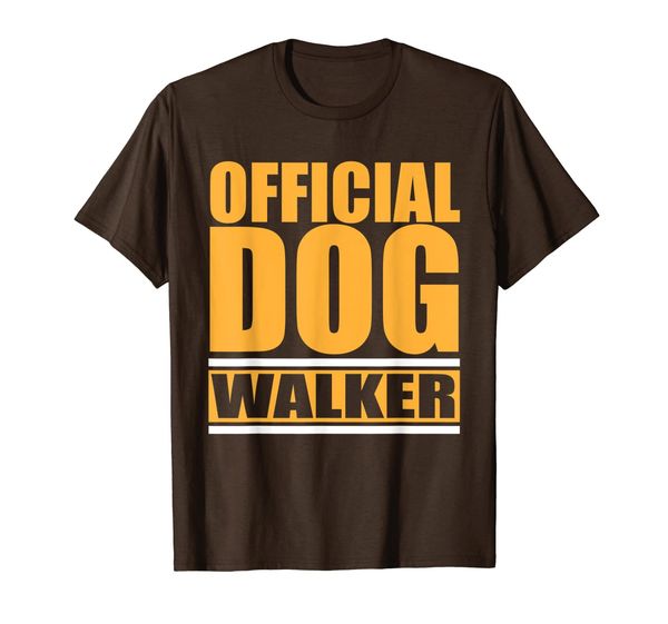 

official dog walker dog lover walker service offered t-shirt, White;black