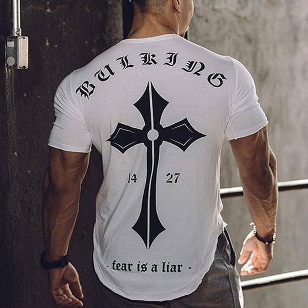 

men's t-shirts t-shirt, cotton, fashionable, printed, creative, , summer, 2021, White;black