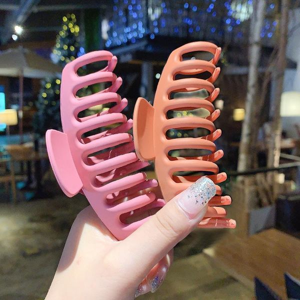 

hair accessories 1pc korean solid big elegant frosted acrylic clips hairpins barrette headwear for women girls