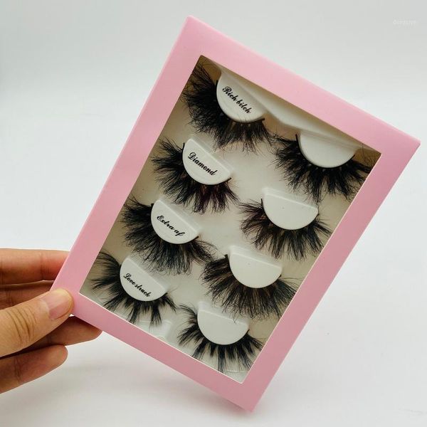 

100pcs wholesale paper eyelash packaging box lashes boxes marble design for 10mm- 25mm mink eyelashes square case false1
