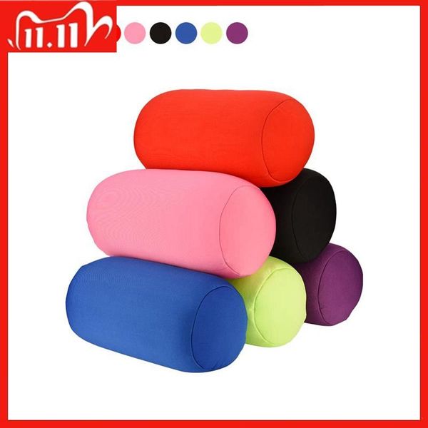 

soft mini cushion microbead back sofa roll throw cozy pillow travel home office sleep neck support