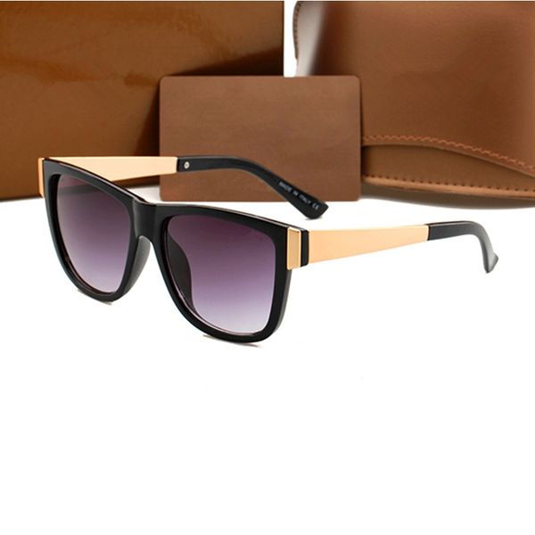 

summer metal frame designer sunglasses fashion classic square sun glasses brown leopard print double gray 61mm, White;black